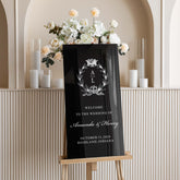 Black Acrylic Wedding Sign